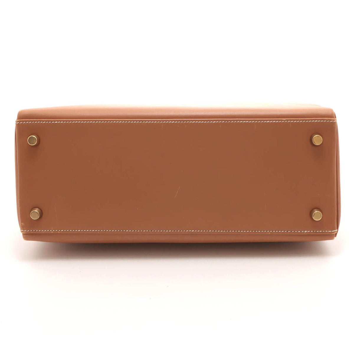 Hermes Kelly 28 Natural Retourne Handbag Vauchamonie Stamp — view 3