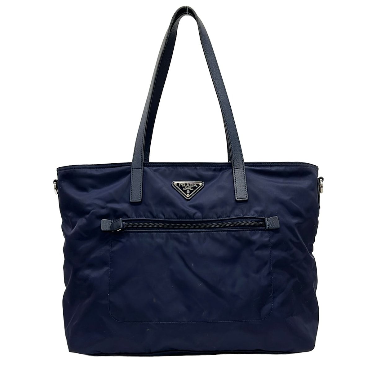 Prada Shoulder Bag Dark Navy Leather