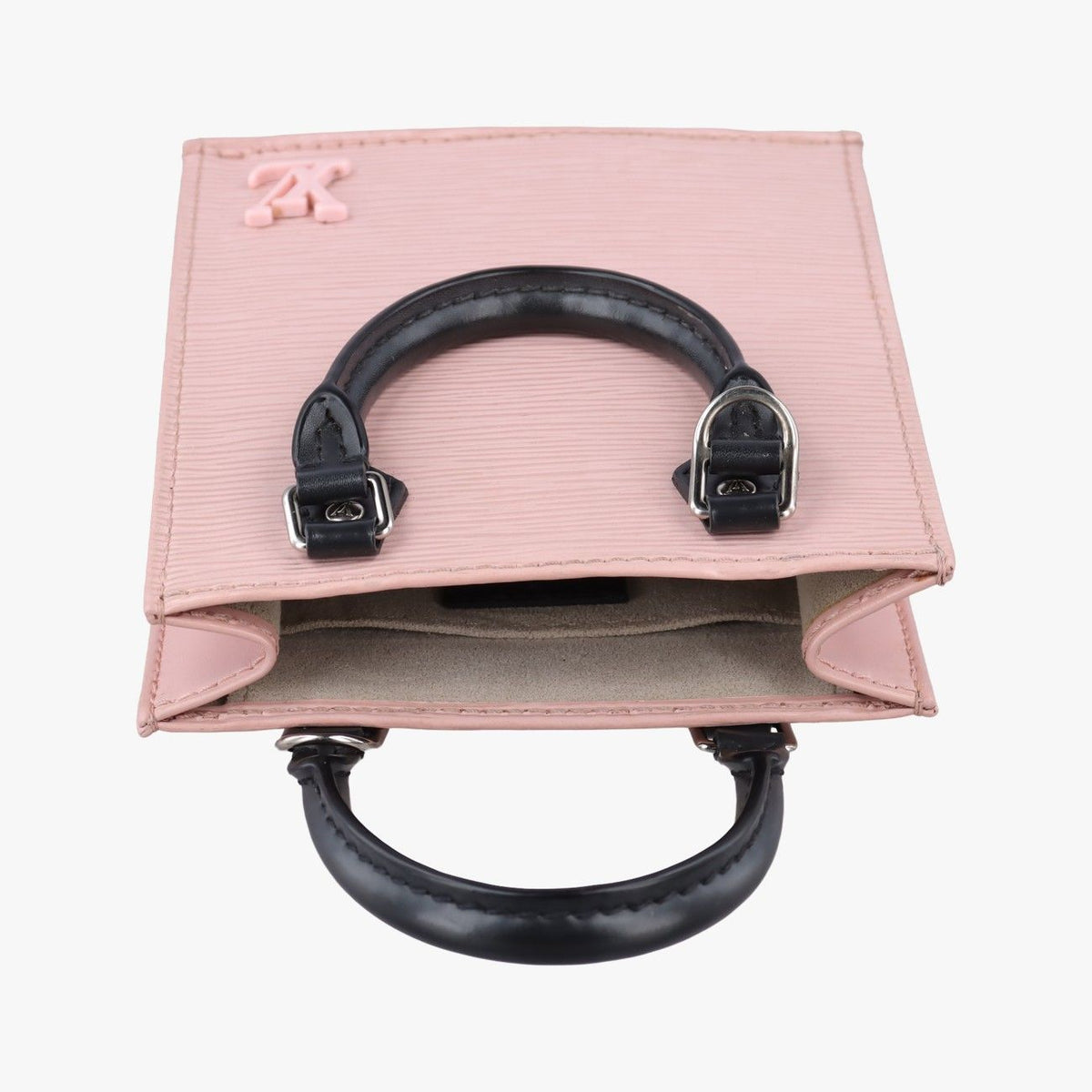 Louis Vuitton Petite Sac Plat Rose Ballerine Epi Handbag — view 8