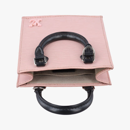 Louis Vuitton Petite Sac Plat Rose Ballerine Epi Handbag — view 8
