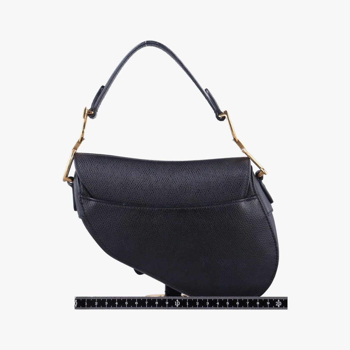 Dior Saddle Black Leather Shoulder Bag — view 2