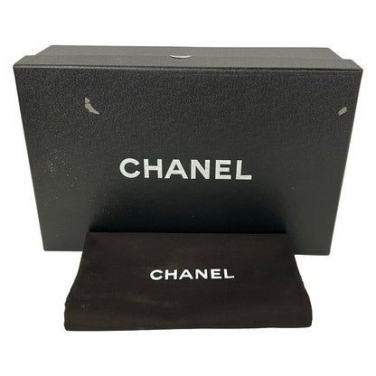 Chanel Sandals Beige Black CC Logo Leather — view 7