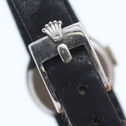 Rolex Precision Manual Wind 18k 750 Silver Dial Watch — view 5