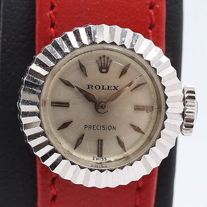 Rolex Chameleon 18k 750 Manual Wind Silver Dial Watch