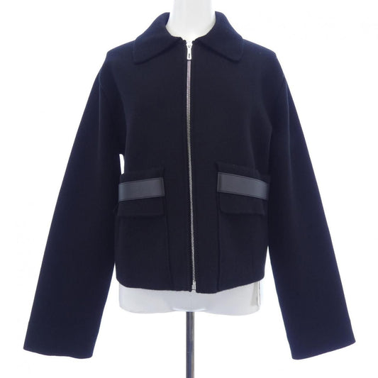 Hermes Leather Detail Patch Pocket Jacket