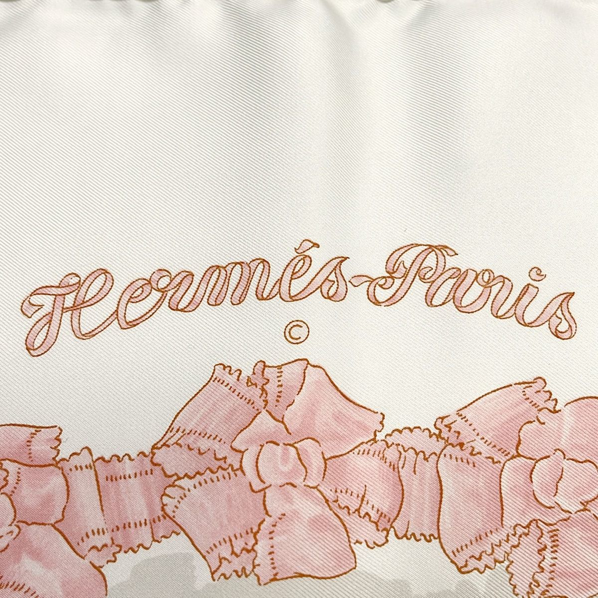 Hermes Scarf Carre 90 Pink White Multi le Sacre du Printemps — view 2