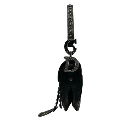 Dior Saddle Bag Black Leather — view 4