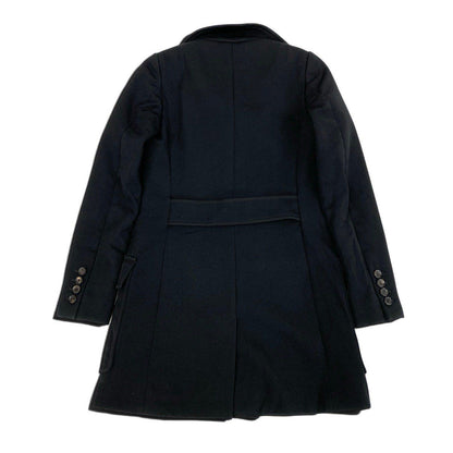 Gucci Double Breasted Pea Coat Notch Lapel Black 40 — view 3