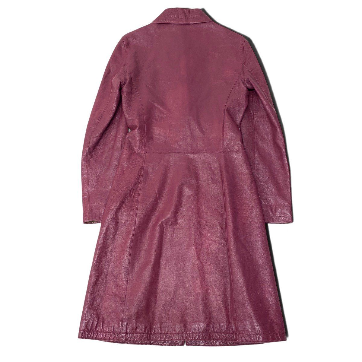 Dolce & Gabbana D&G & Leather Coat Lining Floral Pattern Purple 40 — view 3