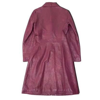 Dolce & Gabbana D&G & Leather Coat Lining Floral Pattern Purple 40 — view 3