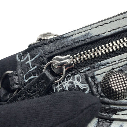 Balenciaga Coin Purse Le Cagole Graffiti Black White — view 6