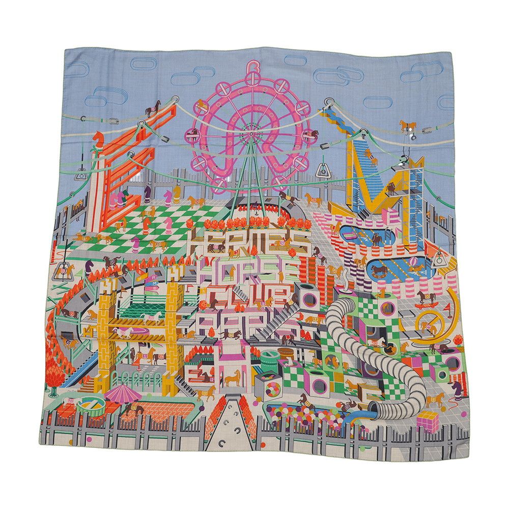 Hermes Scarf Carre 140 Geant Horse Club