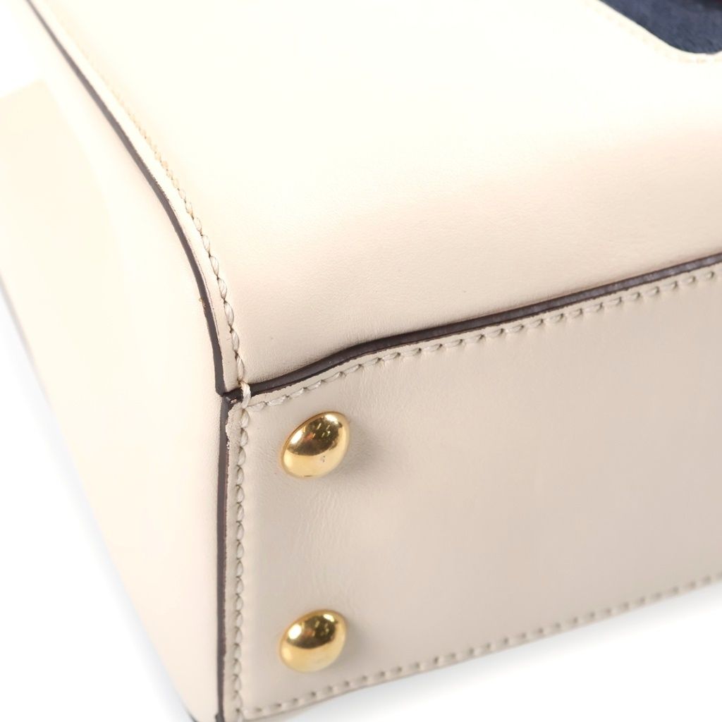Gucci Sylvie Sherry Line Leather 2-Way Bag Gold Ivory — view 5