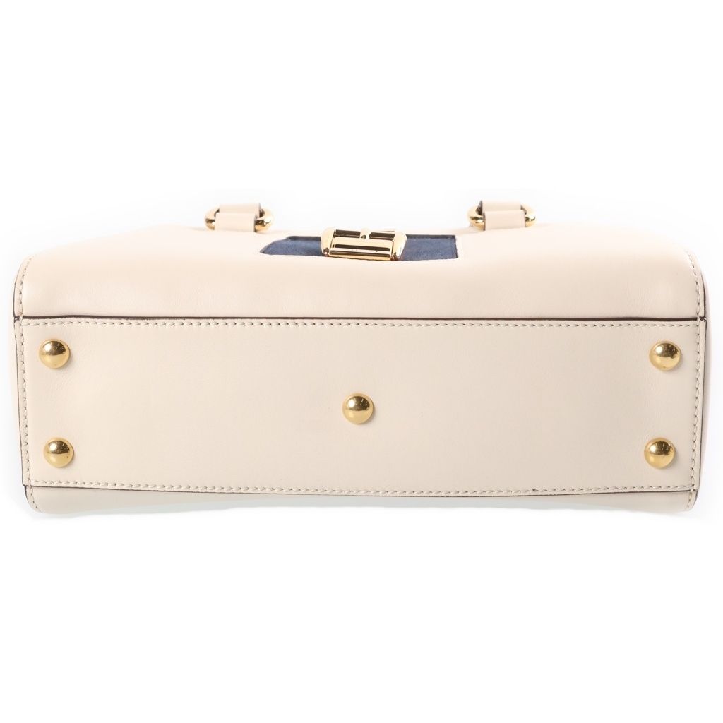 Gucci Sylvie Sherry Line Leather 2-Way Bag Gold Ivory — view 4