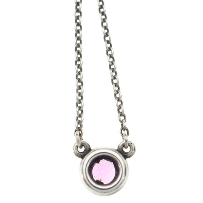 Tiffany & Co by the Yard Pink Sapphire Pendant Chain Silver — view 3