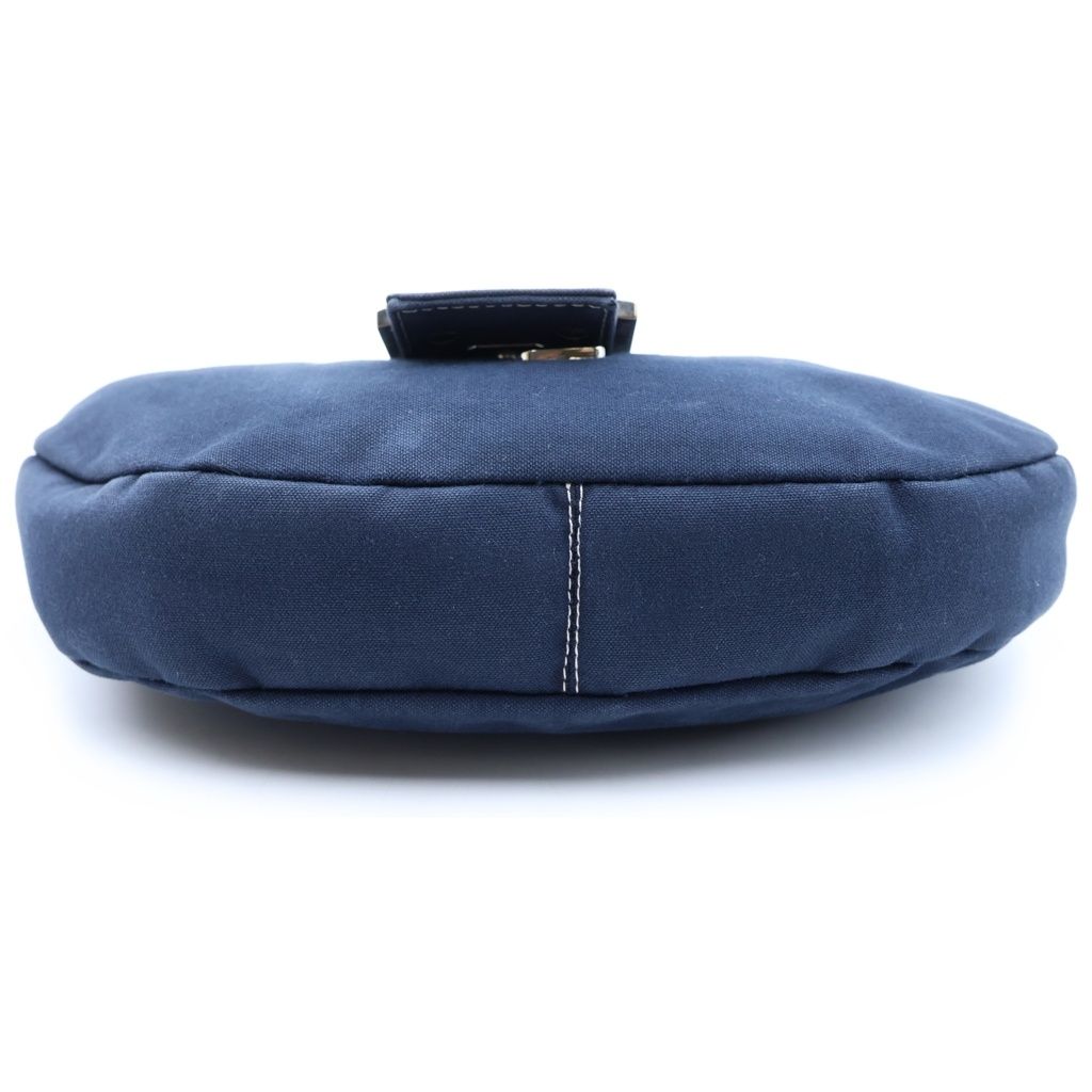 Fendi Bucket Shoulder Bag Navy Canvas — view 4
