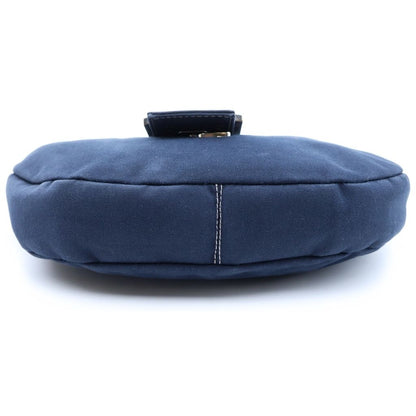 Fendi Bucket Shoulder Bag Navy Canvas — view 4