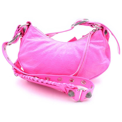Balenciaga Le Cagole XS Ribbon Shoulder Bag Pink Leather — view 2