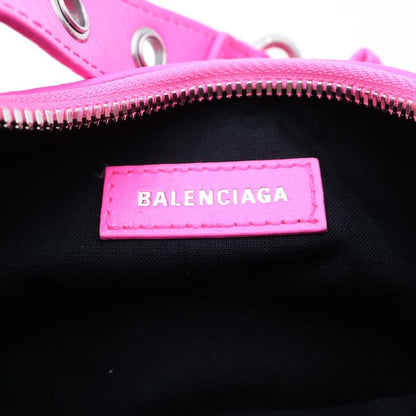 Balenciaga Le Cagole XS Ribbon Shoulder Bag Pink Leather — view 8