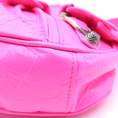 Balenciaga Le Cagole XS Ribbon Shoulder Bag Pink Leather — view 5