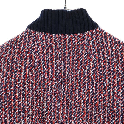 Louis Vuitton Monogram Tricolor Boucle Tweed Jacket Red — view 4