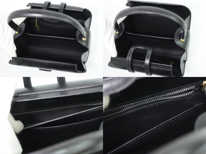 Celine Leather Handbag Black Bag — view 8