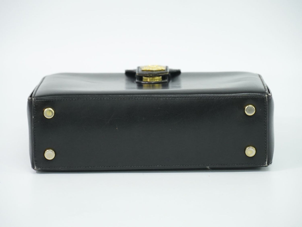 Celine Leather Handbag Black Bag — view 3
