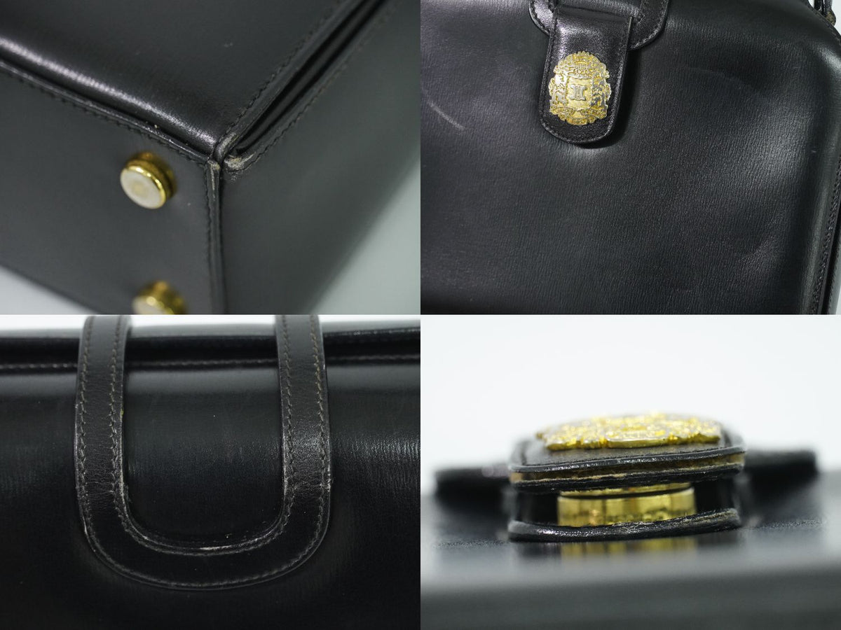 Celine Leather Handbag Black Bag — view 7