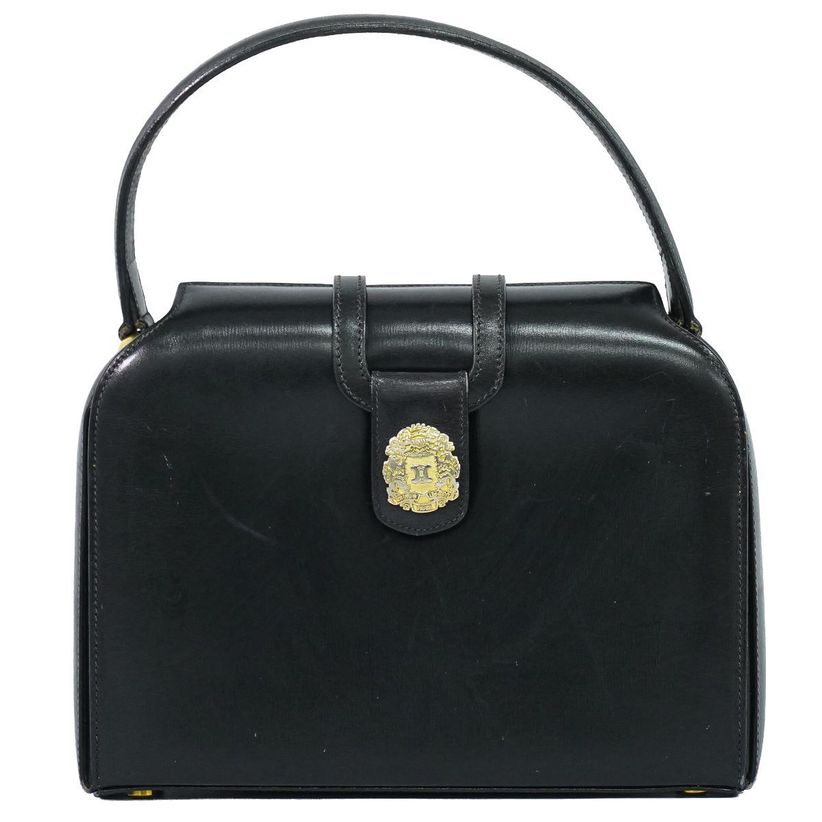 Celine Leather Handbag Black Bag