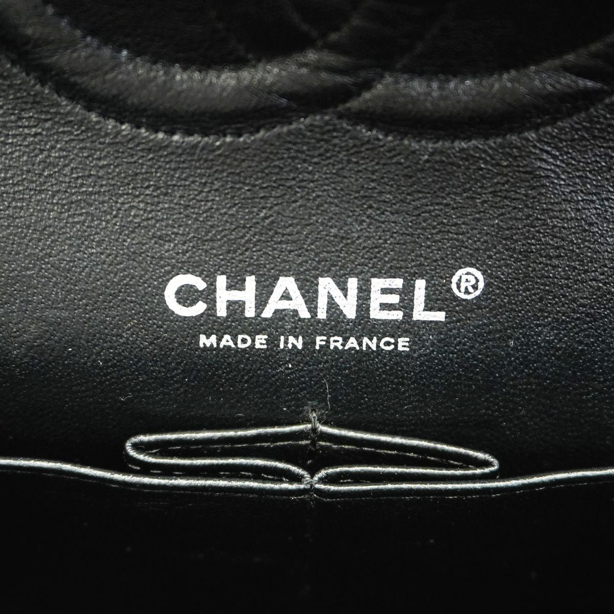 Chanel Shoulder Bag Quilted Caviar Leather Black Silver — view 5
