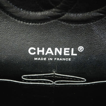 Chanel Shoulder Bag Quilted Caviar Leather Black Silver — view 5