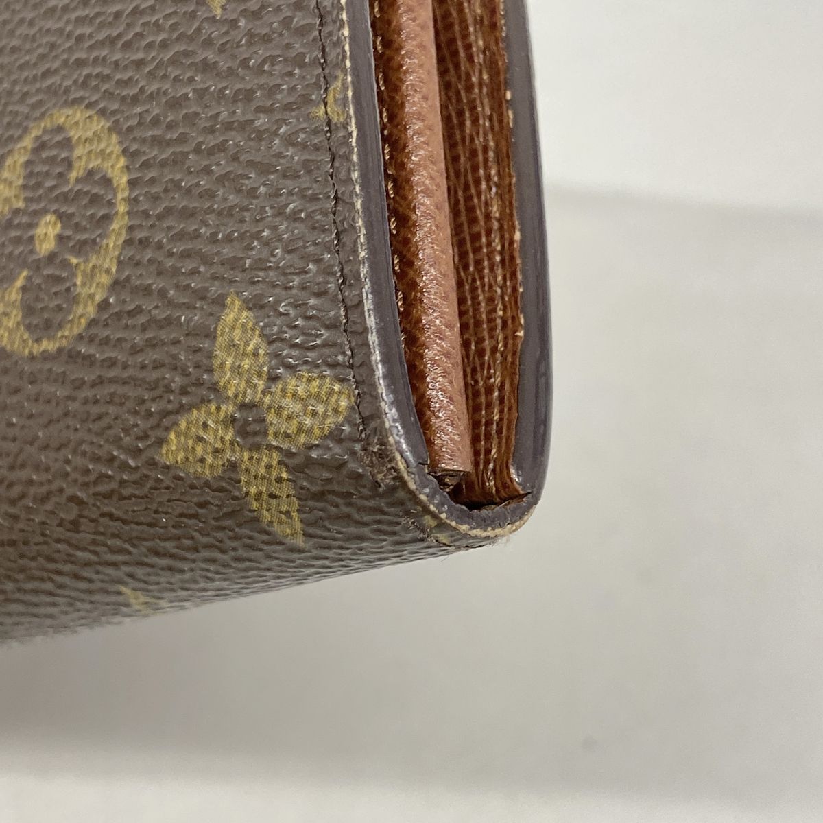 Louis Vuitton Wallet Monogram Porte Monnaie Billets Tresor Brown — view 7