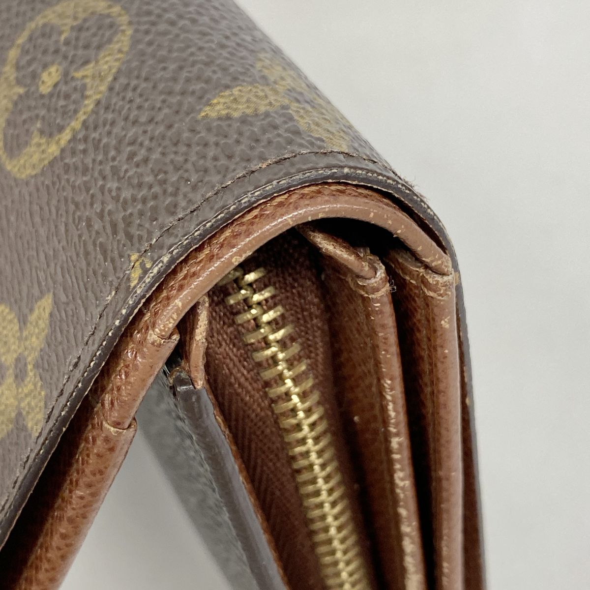 Louis Vuitton Wallet Monogram Porte Monnaie Billets Tresor Brown — view 6