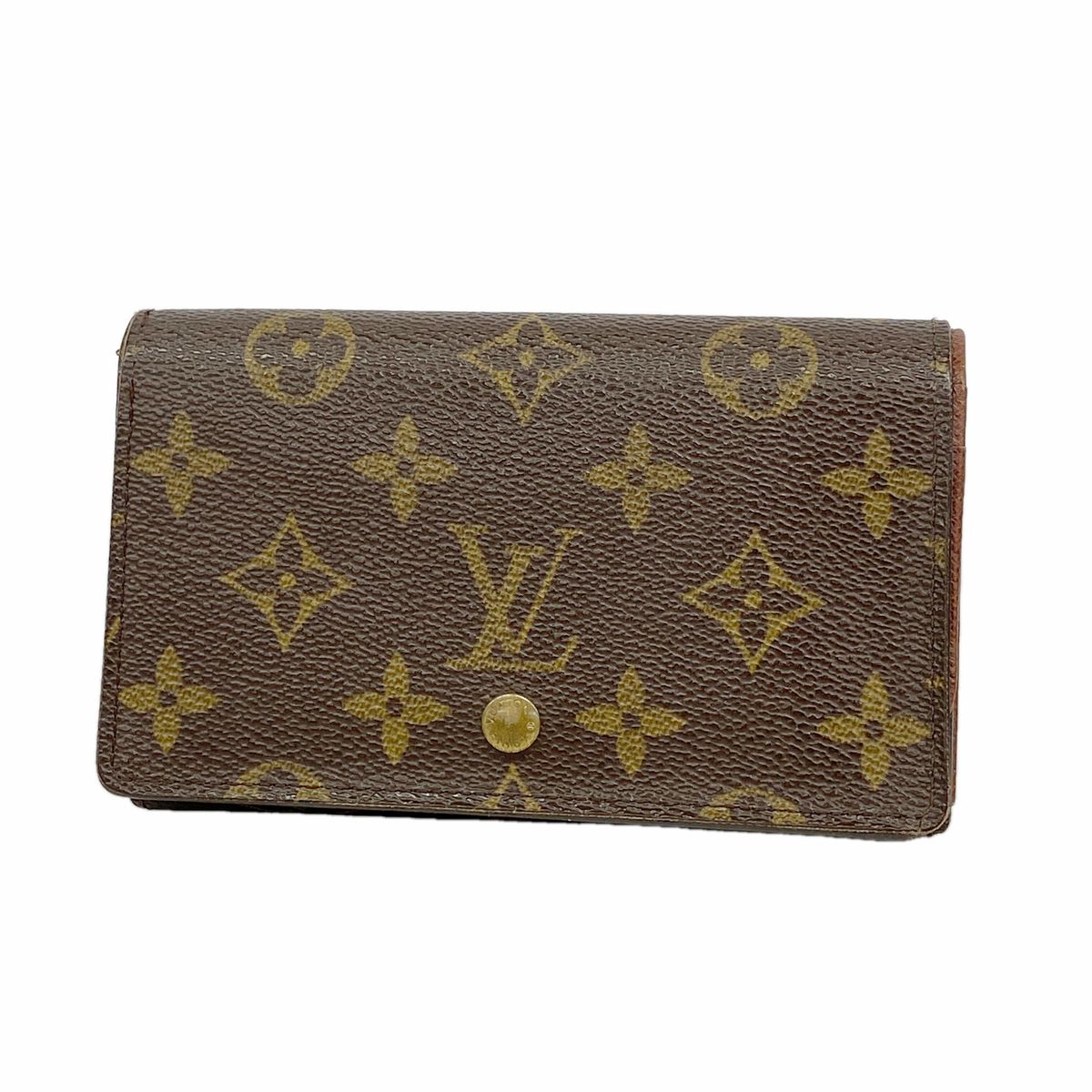Louis Vuitton Wallet Monogram Porte Monnaie Billets Tresor Brown