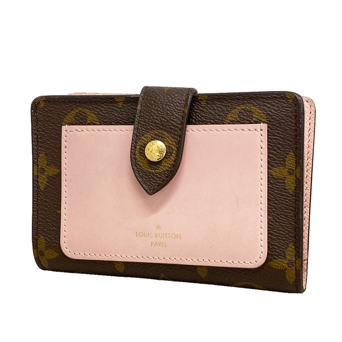 Louis Vuitton Wallet Monogram Portefeuille Juliette Brown Rose Ballerine