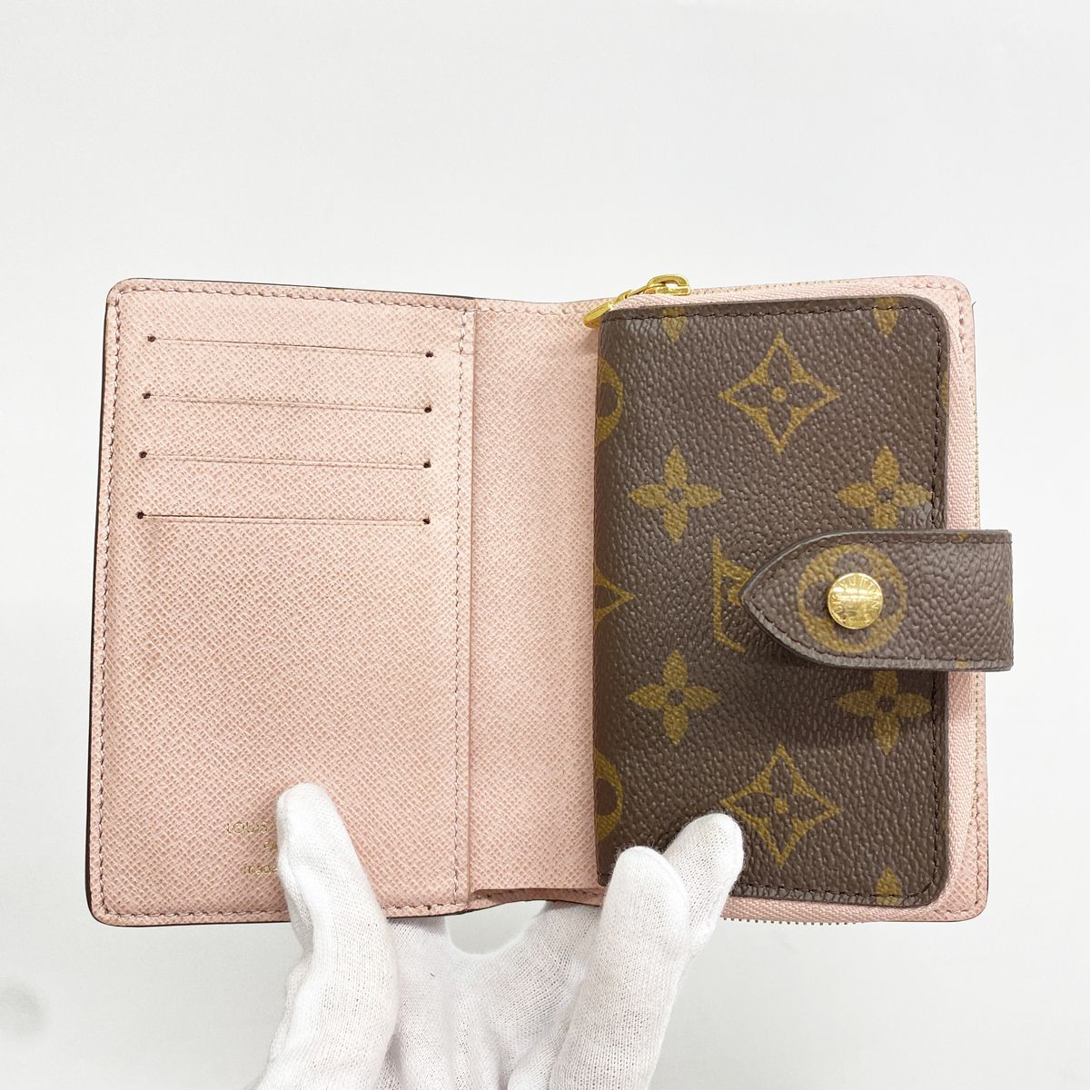 Louis Vuitton Wallet Monogram Portefeuille Juliette Brown Rose Ballerine — view 3
