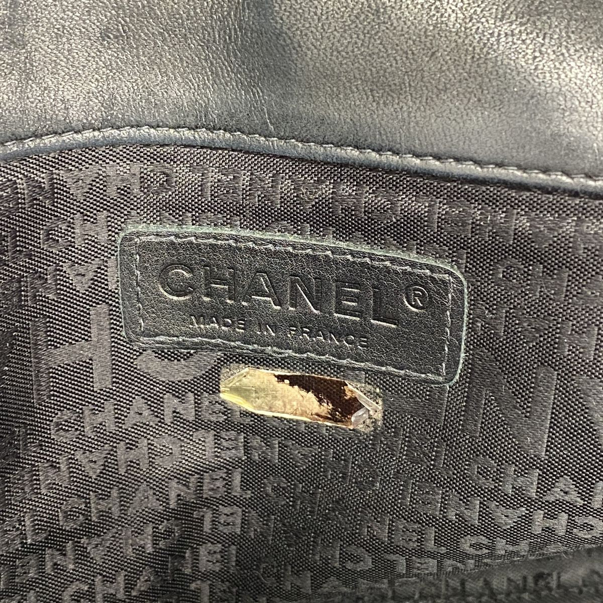 Chanel Shoulder Bag 2.55 Leather Black Silver — view 5