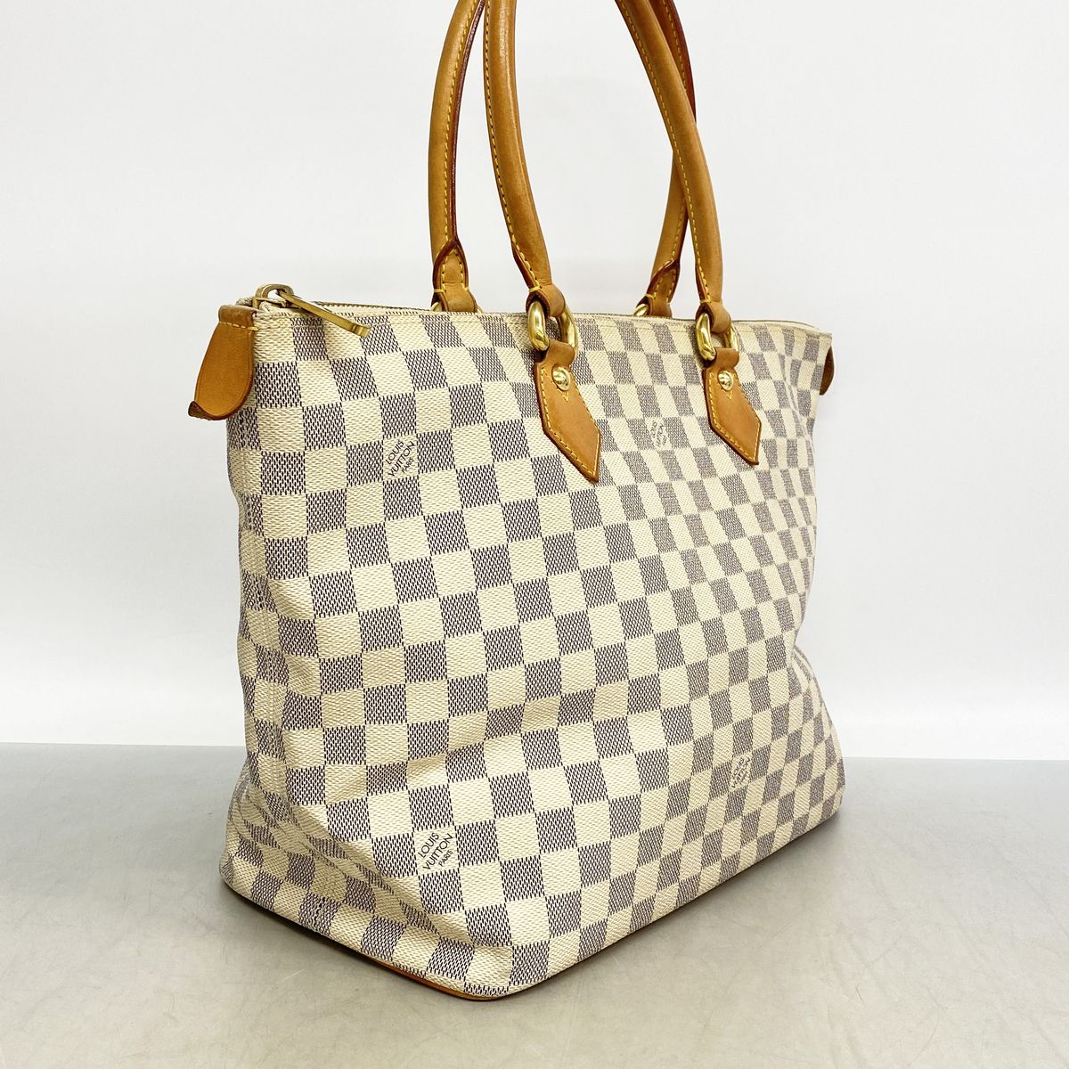 Louis Vuitton Tote Bag Damier Azur Saleya MM White — view 2