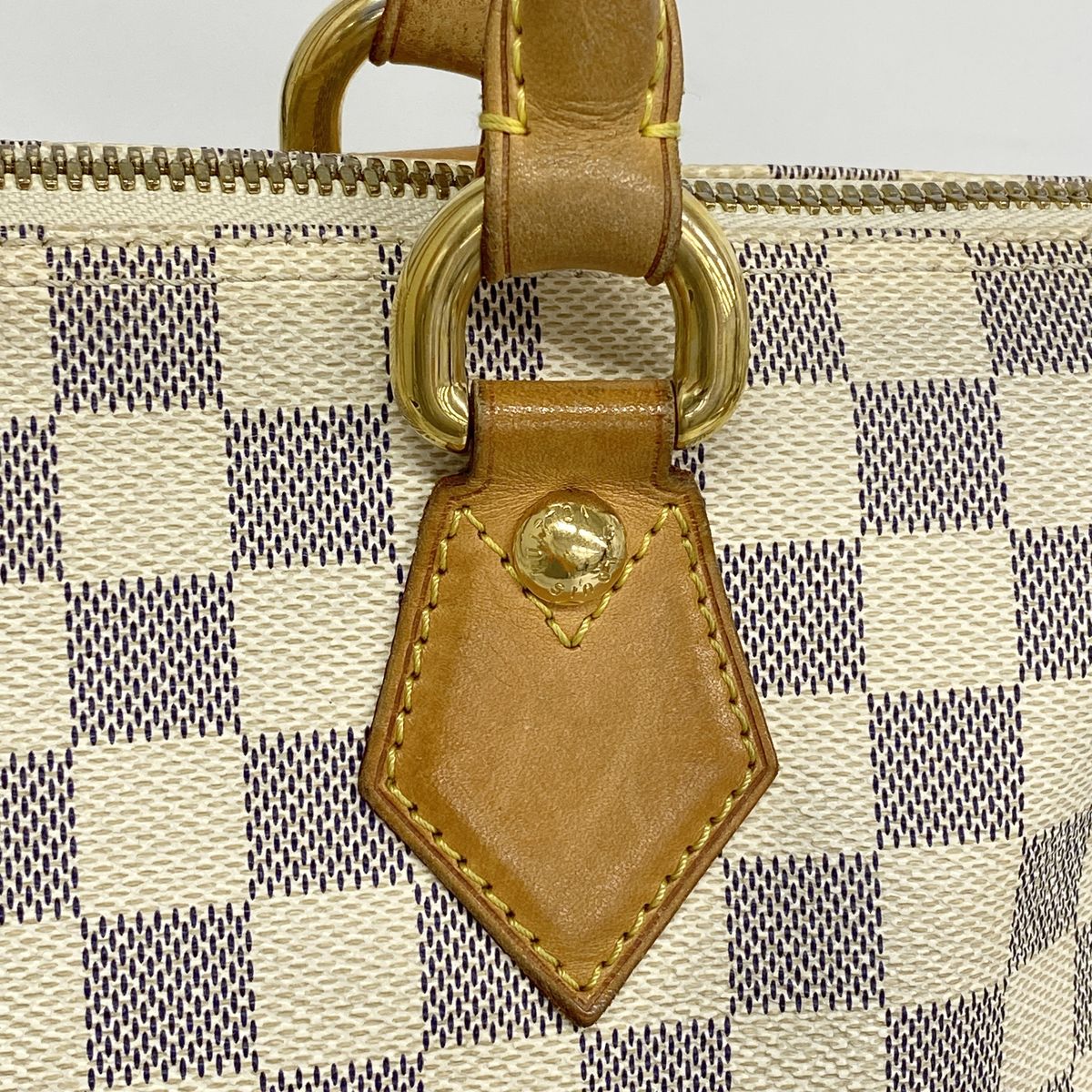 Louis Vuitton Tote Bag Damier Azur Saleya MM White — view 8