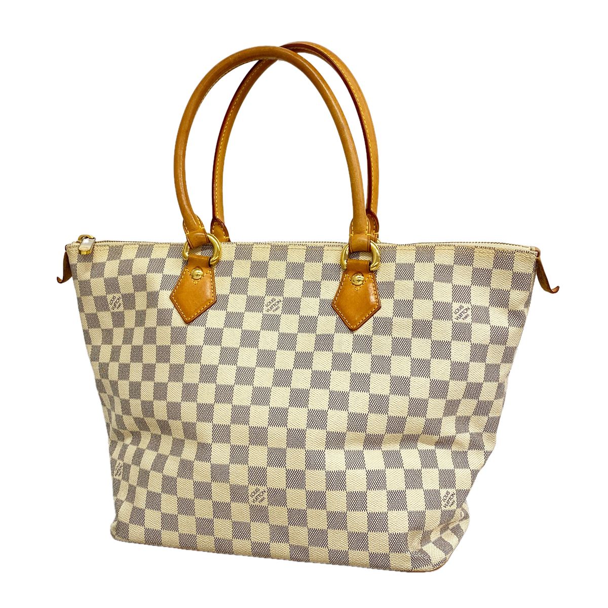 Louis Vuitton Tote Bag Damier Azur Saleya MM White