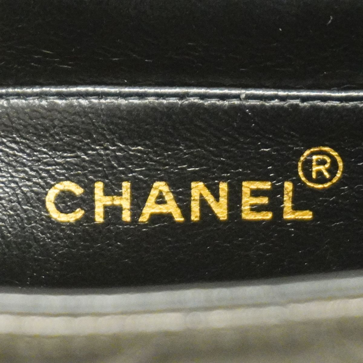 Chanel Shoulder Bag Quilted Lambskin Black Gold — view 5