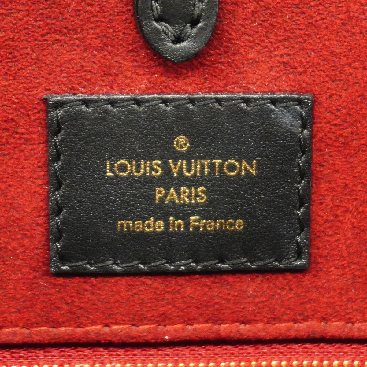 Louis Vuitton Tote Bag Monogram Empreinte Bicolor On The Go MM Black Beige 2-Way — view 5