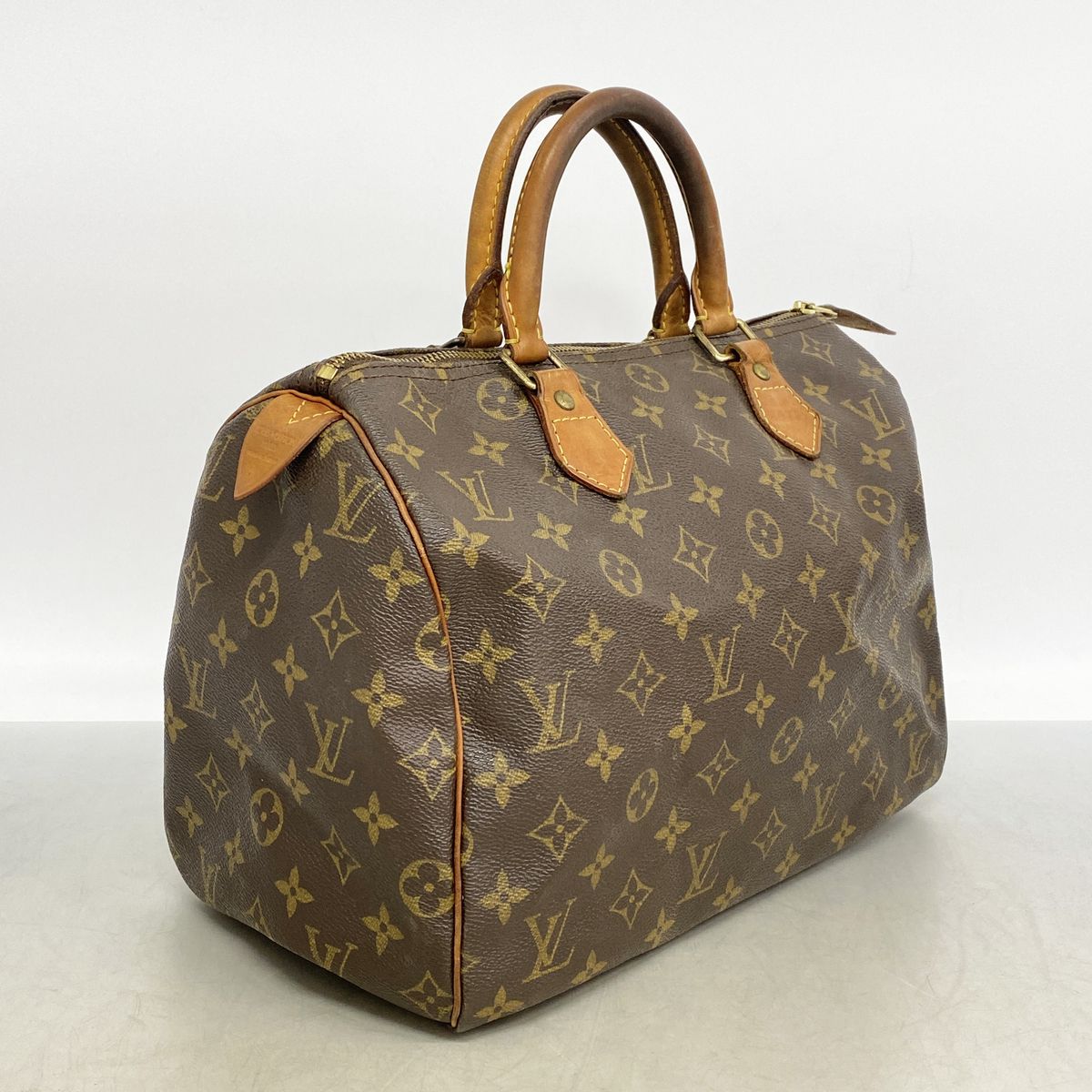 Louis Vuitton Handbag Monogram Speedy 30 Brown — view 2