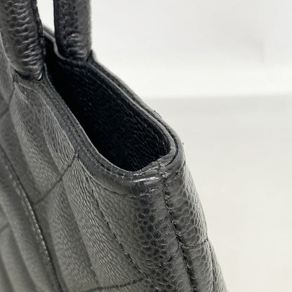 Chanel Tote Bag Reissue Caviar Leather Black Silver — view 7