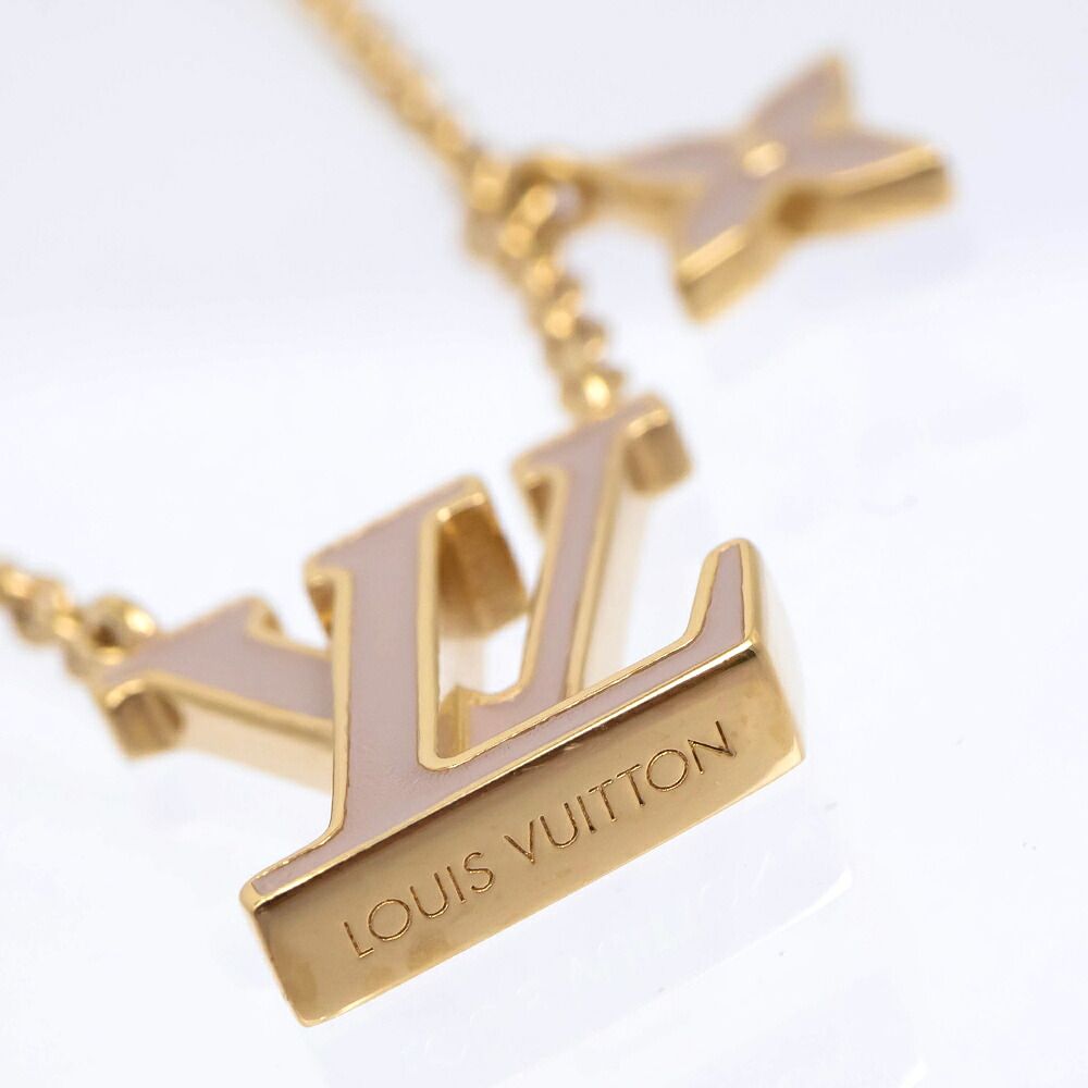Louis Vuitton Necklace LV Iconic Enamel Monogram Flower Brown Clair — view 4