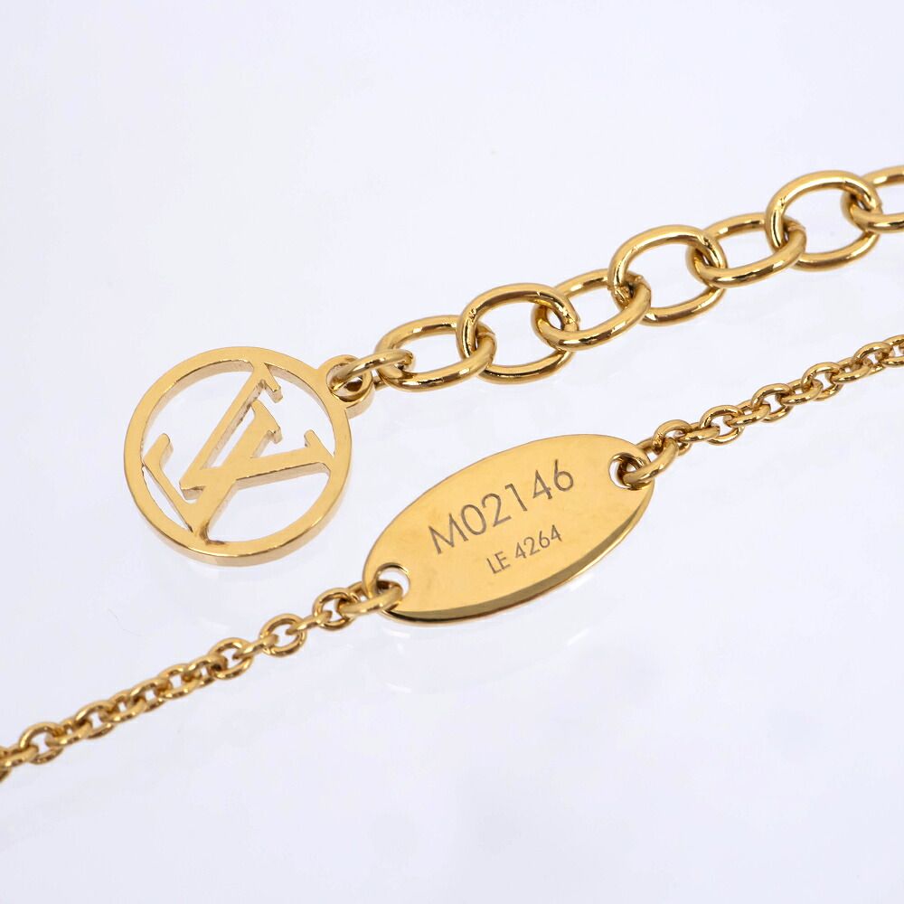 Louis Vuitton Necklace LV Iconic Enamel Monogram Flower Brown Clair — view 8
