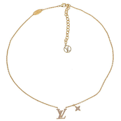 Louis Vuitton Necklace LV Iconic Enamel Monogram Flower Brown Clair