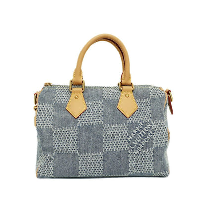 Louis Vuitton Speedy Bandouliere 25 Shoulder 2-Way Damier Denim Mini Boston Bag