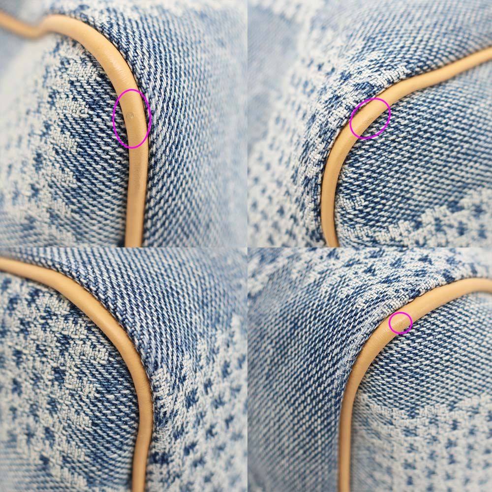 Louis Vuitton Speedy Bandouliere 25 Shoulder 2-Way Damier Denim Mini Boston Bag — view 5