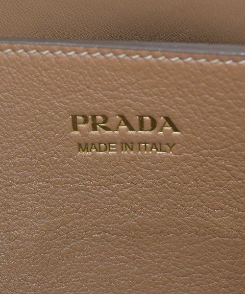 Prada Buckle Double with Belt Small Soft Gray Leather Handbag — view 5
